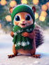 YEEIFFD 5D Squirrel Diamond Painting Kits for Adults, Squirrel Diamond Art Bead Paintings Canvas Resin Rhinestone Diamond DIY Full Drill Round Dia...