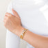 Gold Pearl Beaded Bracelets for Women Stackable Set, Elegant Delicate Paperclip Link Stretch Chain Summer Bracelet Dainty Trendy Gold Jewelry Birt...