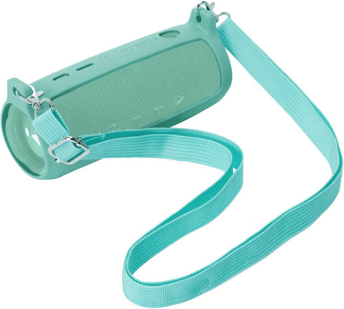 co2CREA Soft Silicone Case Replacement for JBL Flip 6 Portable Bluetooth Speaker (Teal Case)...