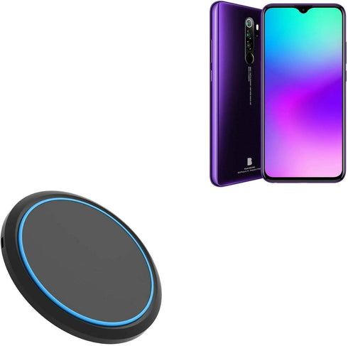 BoxWave Charger Compatible with BLU G90 Pro - SwiftCharge PowerDisc Wireless Charger (15W) with Wireless Chargers That Require QC3.0 minicube, Qi ...