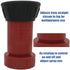 Happy Tree 1-1/2" NPSH Fire Hose Nozzle Polycarbonate Spray Jet Fog Industrial Fireman 1.5" Nozzle 75 gpm Fire Equipment FHSN02...