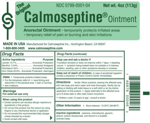 Calmoseptine Diaper Rash Ointment Tube (Pack of 2)...