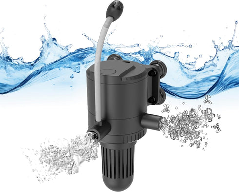 AquaMiracle Aquarium Powerhead Pump with Double Water Outlet & Aeration, 210GPH Fish Tank Water Pump Wave Maker for Aquarium, Submersible Aquarium...