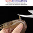2PC Shrimp Deveiner Tool Stainless Steel Shrimp Deveining Tool Efficient Shrimp Peeler and Deveiner Tool Portable Shrimp Cleaner Shrimp Knife for ...