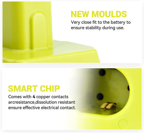 Ecarke for Power Wheels Adaptor for Ryobi 18V One+ P108 P107 P102 Battery Dock Power Connector RC Toy & Car,e-Bike 12 Gauge Robotics ?with Wire Te...