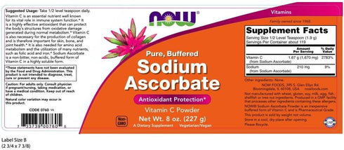 Now Supplements, Sodium Ascorbate Powder, 8-Ounce (Pack of 2)...