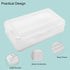 1 PCS Pencil Box,Double Layer Large Capacity Pencil Box,Translucent Plastic Hard Pencil Box, with Snap-tight Lid Stackable Pencil Box, Pencil Box ...