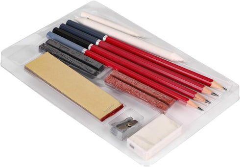 Sketching Pencil Set 13 Pcs Sketch Tool Professional Art Supply,Including Sketch Pencils Blending Stumps and Other Tools for Beginners Artists...