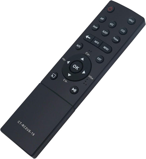 CT-RC2US-18 Replacement Remote Fit for Toshiba LED TV 0L711U18 55L711U18 50L711M18 55L711M18 43L511U18 Remote...