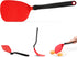 Dreamfarm Chopula Non-Stick-Safe Super-Flexible Sit-Up Spatula with Strong Flat Edge to Separate Food - 12" Red...