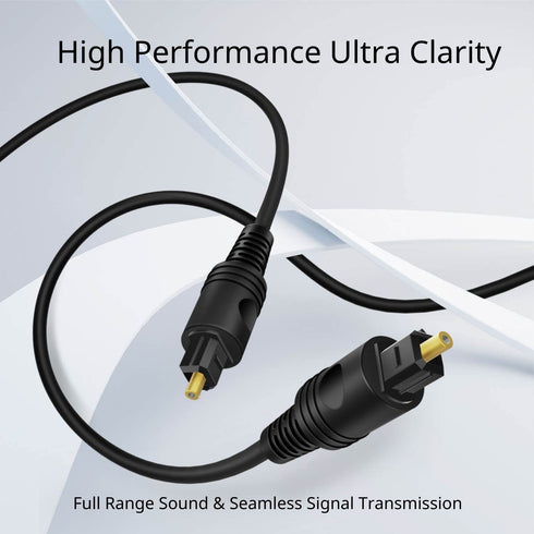 TNP Digital Optical Audio Cable 6 Feet S/PDIF Fiber Optic Cable Toslink TV Optical Cable for Soundbar, Home Theater, Speaker Wire, TV, PS4, Xbox M...