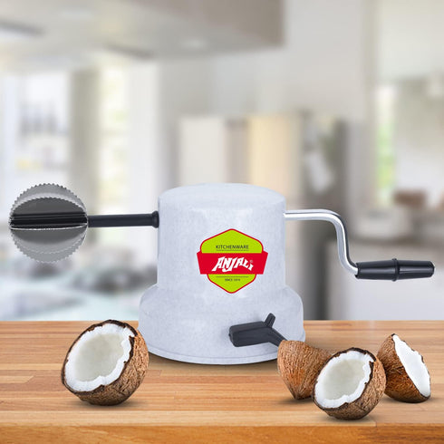 Coconut Scrapper Pealer Grater Shredder with Vacuum Base with Indian Mixers and Wet Grinder...