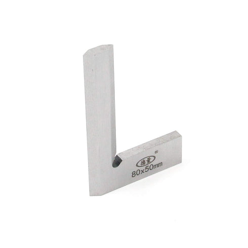 T Tulead Carbon Steel Machinist Square Engineer Square Woodworking Tool Precision Square Mini Carpenter Square 80x50mm/3.2"x2"...