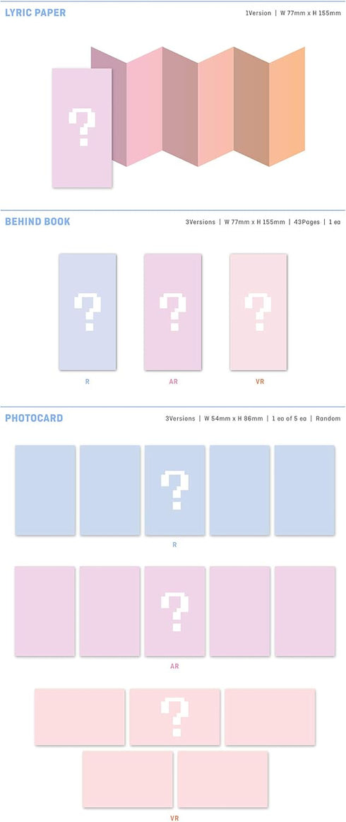 TXT - minisode1 : Blue Hour Album+Folded Poster+Extra Photocards Set (VR ver.)...