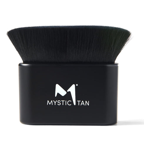 Mystic Tan Blending Kabuki Brush for Liquid Foundation, Self Tanner, Skincare, Black - Comfortable, Soft Makeup Brushes with Vegan Fibers for Flaw...