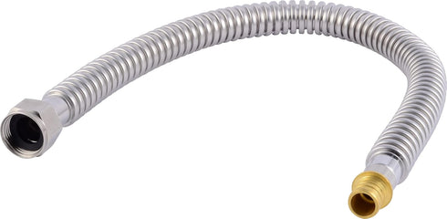 SharkBite 24 Inch x 3/4 Inch FIP x 3/4 Inch PEX Barb Water Heater Connector, Corrugated Stainless Steel, Plumbing Fittings, SSC3088FX24SZ...