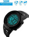 LYMFHCH Men's Digital Watch, Sports Waterproof Military Watches for Men LED Casual Stopwatch Alarm Tactical Army Watch...