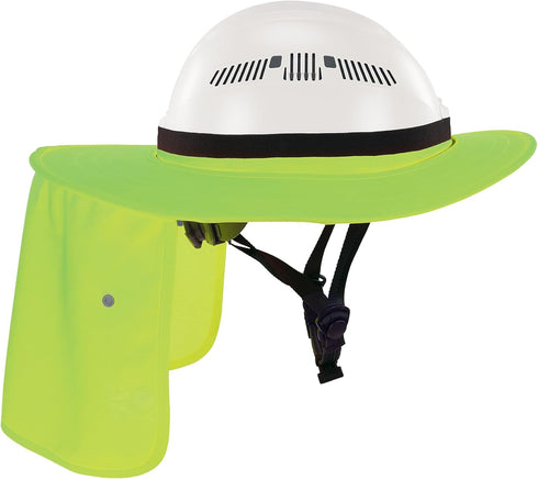 Ergodyne Chill Its 6661 Universal Hard Hat Brim Sun Shade with Neck Flap, Safety Helmet Sun Shield...