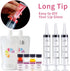 4 Pack 20mL Syringes for Lip Gloss Making Supplies Liquid TKP Lipgloss Base Flavoring Oil Oral Medicine Injection Feeding- with Tip Cap and Pipett...