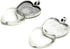 Bastex Heart Shaped Pendants for Jewelry Making. 80 pieces of DIY Pendant Tray Necklace Charms, Includes Metal Bezels and Cabochons - 1 inch, Silv...