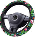 Pink White Hawaiian Flowers Car Accessories Cute Floral Steering Wheel Cover Women Soft Elastic Comfortable Car Steering Wheel Covers Protector Un...