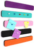 Felt Bulletin Board Bar Strip 0.5 Inch Thick Self-Adhesive Pin Board Bar 13 Inch in Length with 14 Pushpins, 5 Colors Bars...