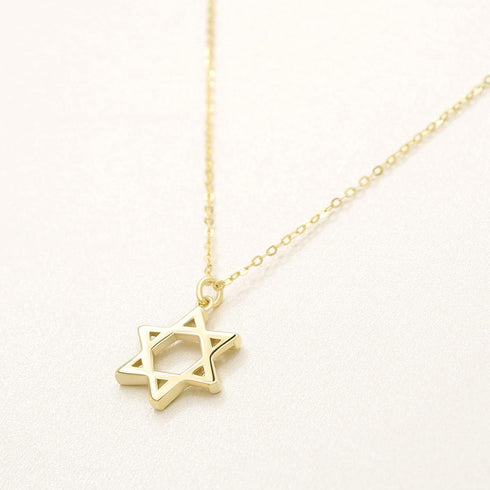 925 Sterling Silver Matte Brush Star of David Pendant Necklace 18 inch...