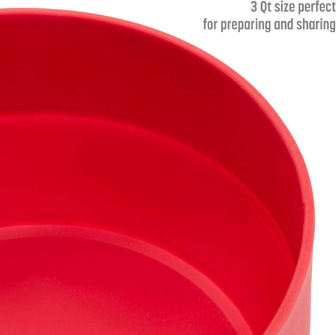 Goodful Silicone Popcorn Popper, Collapsible Hot Air Microwavable Popcorn Maker, Bowl Made without BPA, Red...