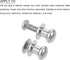 Mini Drawer Pulls (7mm/0.28") 12Pcs, Zinc Alloy Mini Round Head Knobs Pull Handle with Screws - for Home Cabinet Drawer Handle, Silver Tone...