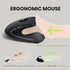 Perixx PERIMICE-713 Wireless Ergonomic Vertical Mouse - 800/1200/1600 DPI - Right Handed - Recommended with RSI User...