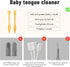 Baby Toothbrush, Silicone Baby Tongue Cleaner Newborn, Infant Toothbrush 0-6 months and 6 to 12 months, Baby First Toothbrush, Oral Cleaner, Baby ...