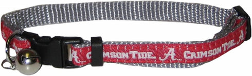 Pets First Collegiate Pet Accessories, Cat Collar, Alabama Crimson Tide, One Size...