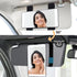Car Visor Vanity Mirror, USB Rechargeable Visor Mirror with 3 Light Modes, Dimmable on Rear View Lighted Cosmetic Mirror for Car with Touch Screen...