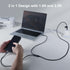 Nillkin Lightning & USB-c 2-in-1 Charging Cable,4.9 ft USB C to Lightning & USB C to USB C Long Fast Charger Cord for 15 14 13 12 11 Pro/max,iPad ...