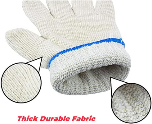 Extreme Heat Resistant Cooking Gloves, Grilling Gloves, Thickened Heat Resistant Gloves for Cooking, Grilling, Frying, Baking, Indoor/Outdoor Acce...