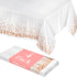 Prestee Rose Gold Plastic Table Cloth Disposable, 4 Pack - 54x108 Inch Rectangle Tablecloths for Wedding and Party - Heavy-Duty, Waterproof Table ...