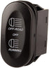 Rugged Ridge Rocker Switch | Thermoplastic Olefin (TPO), Black | 17235.11 | Fits zNONE...