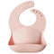 mushie Silicone Baby Bib | Adjustable Fit Waterproof Bibs (Blush)...