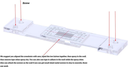 Crack Monitoring Record, Standard Tell-Tale Crack Monitor for the Standard and Corner Tell-Tale (1PCS)...