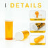 Pill Bottles with Snap Caps, Not Child Resistant Cap, Prescription Vials - Easy Open - Empty Medicine Plastic Containers for Personal Medication &...