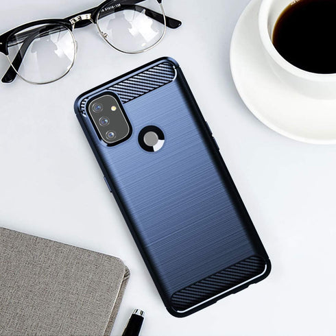 Osophter for Oneplus Nord N100 Case Shock-Absorption Flexible TPU Rubber Protective Cell Phone Cover for Oneplus Nord N100(Navy Blue)...
