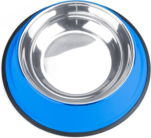Blue No-Tip No-Slip Stainless Steel Bowl (40oz. Kahuna)...
