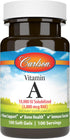 Carlson - Vitamin A Solubilized, 10000 IU (3000 mcg RAE), Water Soluble, Vision Health, 100 Softgels...