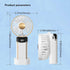 Portable Handheld Fan Hanging Neck Fan?Foldable Personal Fan Desk Fan with Lanyard and Digital Display?USB Rechargeable 5000mAh 5 Wind Speed Mini ...