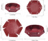 2PCS Leather Portable Tray, Foldable Storage Box, Men's Desk Storage Tray for Wallets Watches Keys Coins Cell Phones, Valet Tray Table Small Tray,...