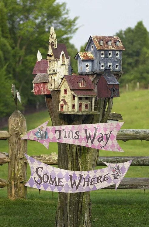 Alice in Wonderland Party Decorations, Mad Hatter Tea Party Supplies, Arrow Hanging Signs Pack of 10(Double-Sided Design)...