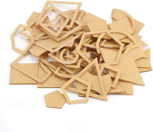 54Pcs/Set Clear Acrylic Pattern Stencil Set Handmade Mixed Small Templates for DIY Leather Craft Quilting Sewing Tool...