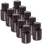 uxcell Plastic Lab Chemical Reagent Bottle 25ml/0.85oz Small Mouth Sample Sealing Liquid Storage Container Brown 10pcs...