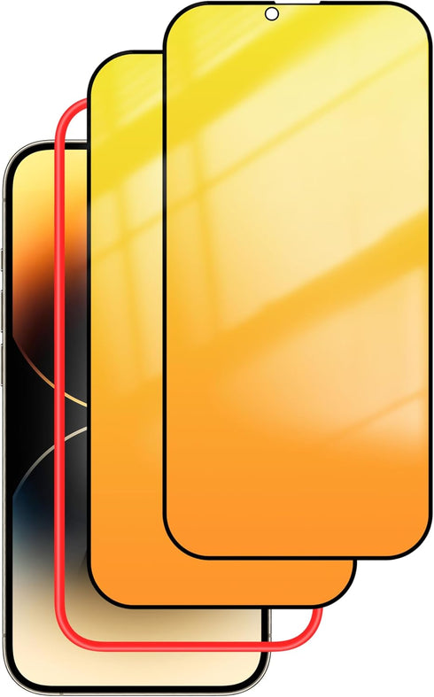 Privacy Screen Protector for iPhone 13 Pro Max and for iPhone 14 Plus Tempered Glass Anti-Spy Gradient Colorful Private Anti Bluelight Full Covera...