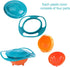 Berry President Magic Bowl 360 Degree Rotation Spill Resistant Gyro Bowl with Lid For Toddler Baby Kids Childre (Pink+Blue+Green)...